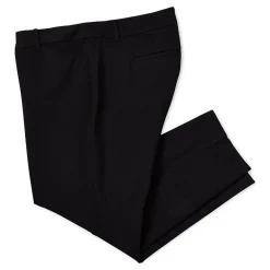 Liz Claiborne Adaptive Emma Ponte Womens Plus Easy-on + Easy-off Seated Wear Straight Mid Rise Ankle Pant