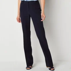 Liz Claiborne Audra Audra Womens Tall Straight Mid Rise Trouser