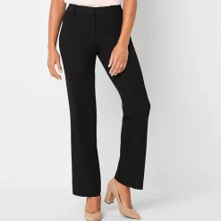 Liz Claiborne Audra Audra Womens Tall Straight Mid Rise Trouser