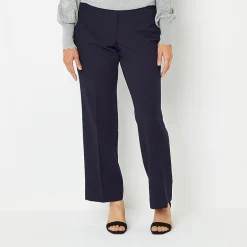 Liz Claiborne Audra Curvy Womens Tall Straight Mid Rise Trouser