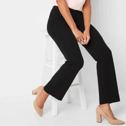 Liz Claiborne Audra Curvy Womens Tall Straight Mid Rise Trouser
