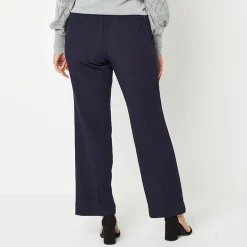 Liz Claiborne Audra Curvy Womens Tall Straight Mid Rise Trouser