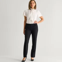 Liz Claiborne Audra Curvy Womens Straight Mid Rise Trouser