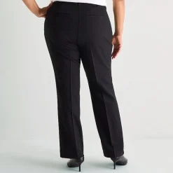 Liz Claiborne Audra Curvy Womens Straight Mid Rise Trouser