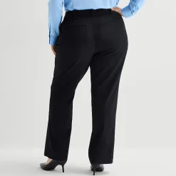 Liz Claiborne Audra Curvy Womens Straight Mid Rise Trouser