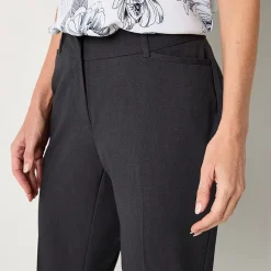 Liz Claiborne Audra Womens Adaptive Easy-on + Easy-off Straight Mid Rise Trouser