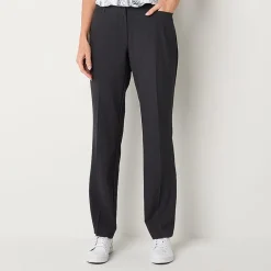 Liz Claiborne Audra Womens Adaptive Easy-on + Easy-off Straight Mid Rise Trouser