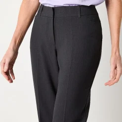 Liz Claiborne Audra Womens Adaptive Easy-on + Easy-off Straight Mid Rise Trouser