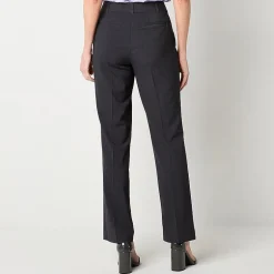 Liz Claiborne Audra Womens Adaptive Easy-on + Easy-off Straight Mid Rise Trouser