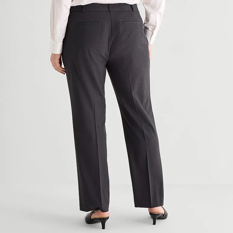Liz Claiborne Audra Womens Straight Mid Rise Trouser
