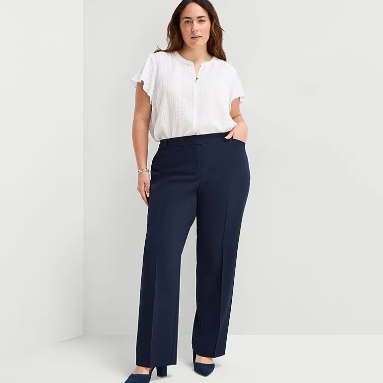Liz Claiborne Audra Womens Straight Mid Rise Trouser
