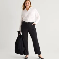 Liz Claiborne Audra Womens Straight Mid Rise Trouser