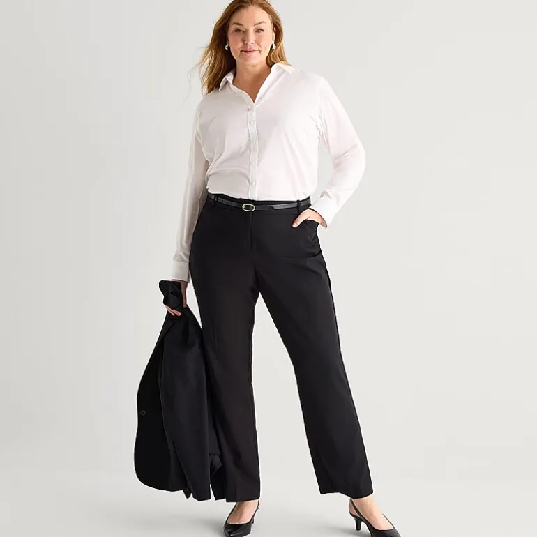 Liz Claiborne Audra Womens Straight Mid Rise Trouser