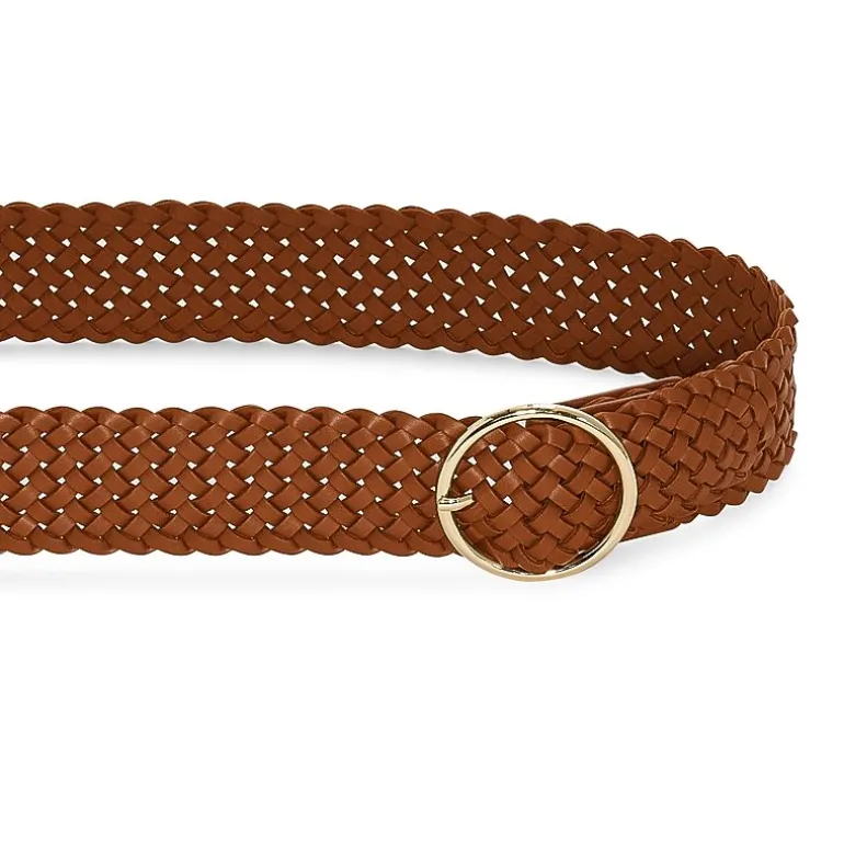 Liz Claiborne Braided O Ring Womens Belt