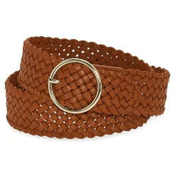 Liz Claiborne Braided O Ring Womens Belt