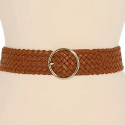 Liz Claiborne Braided O Ring Womens Belt