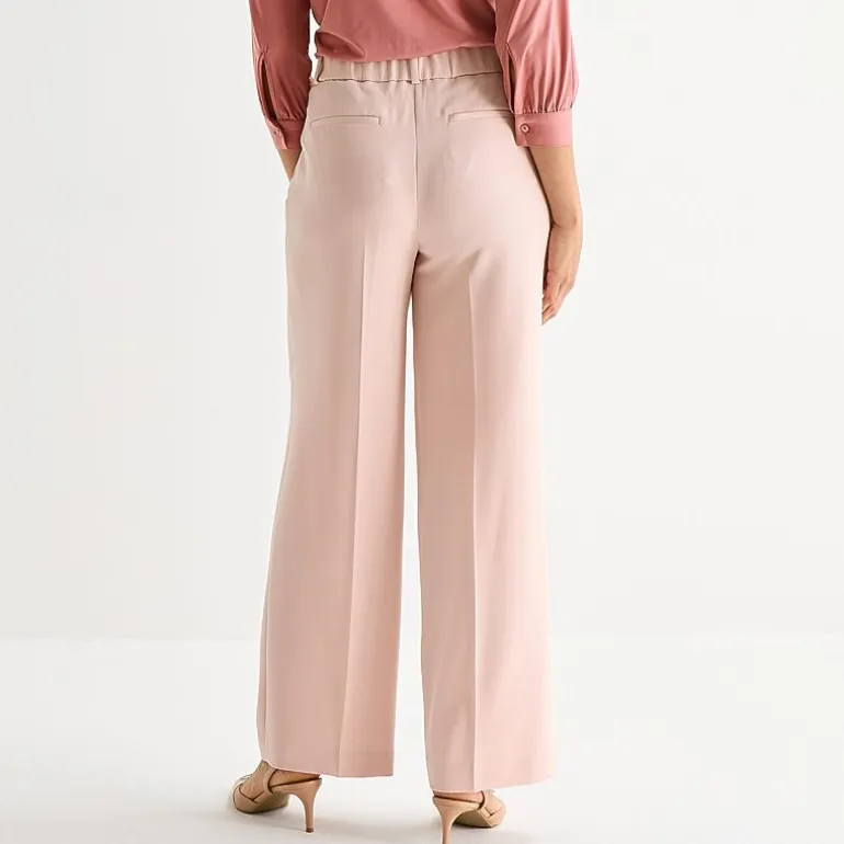 Liz Claiborne Charlotte Womens Wide Leg Mid Rise Trouser