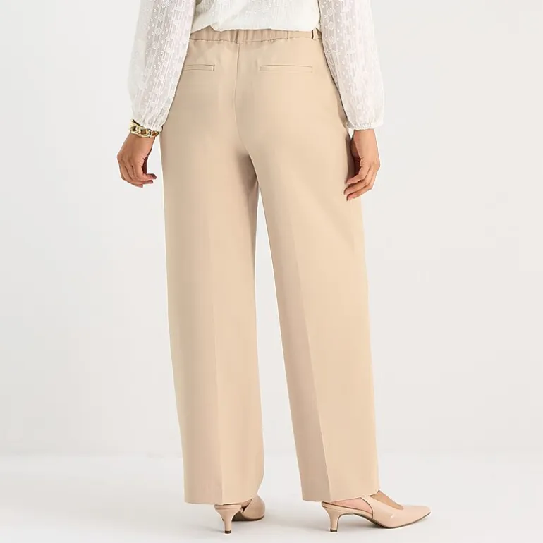 Liz Claiborne Charlotte Womens Wide Leg Mid Rise Trouser
