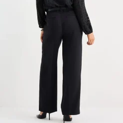 Liz Claiborne Charlotte Womens Wide Leg Mid Rise Trouser