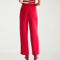 Liz Claiborne Charlotte Womens Tall Wide Leg Mid Rise Trouser