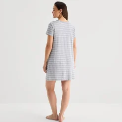 Liz Claiborne Cool and Calm Womens Short Sleeve Crew Neck Nightshirt