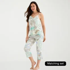 Liz Claiborne Cool and Calm Womens Pajama Capri Pant