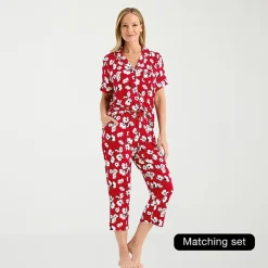 Liz Claiborne Cool and Calm Womens Pajama Capri Pant