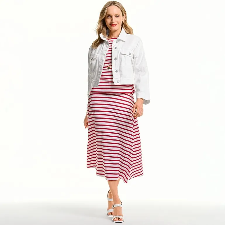 Liz Claiborne Denim Cropped Womens Denim Lightweight Cropped Jacket