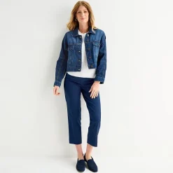 Liz Claiborne Denim Womens Tall Lightweight Jacket