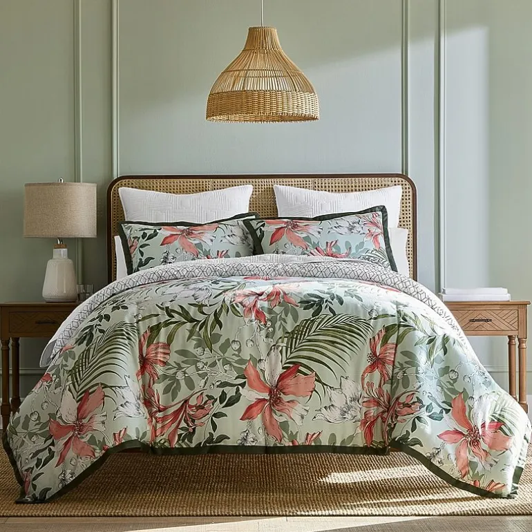 Liz Claiborne Ellis 3-pc. Floral Reversible Duvet Cover Set