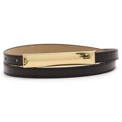 Liz Claiborne Elongated Plaque Womens Belt