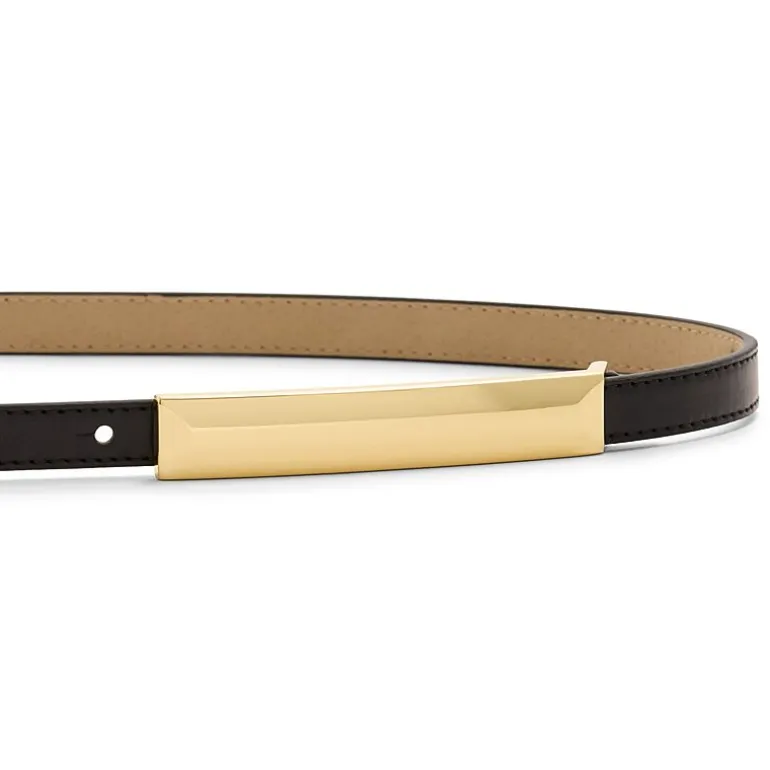 Liz Claiborne Elongated Plaque Womens Belt