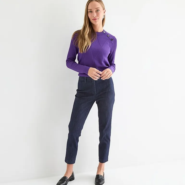 Liz Claiborne Emma Ponte Womens Tall Straight Mid Rise Ankle Pant