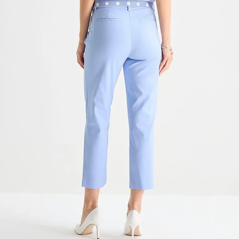 Liz Claiborne Emma Sateen Womens Tall Straight Mid Rise Ankle Pant