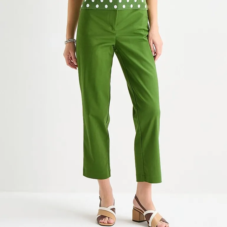 Liz Claiborne Emma Sateen Womens Tall Straight Mid Rise Ankle Pant