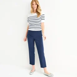 Liz Claiborne Emma Sateen Womens Tall Straight Mid Rise Ankle Pant