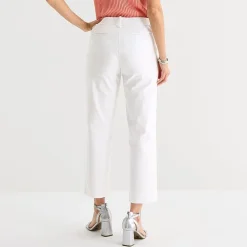 Liz Claiborne Emma Sateen Womens Tall Straight Mid Rise Ankle Pant