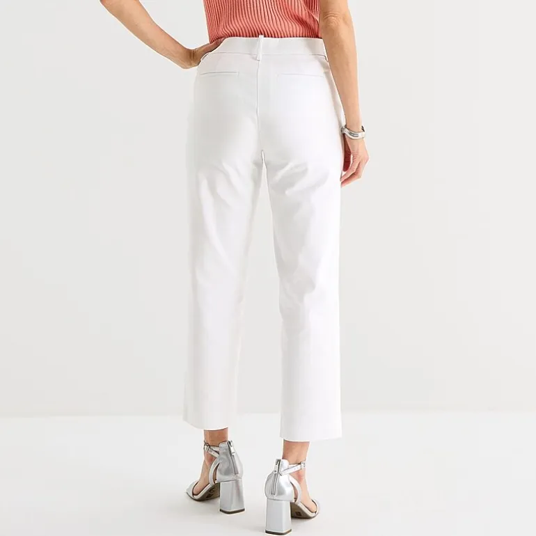 Liz Claiborne Emma Sateen Womens Tall Straight Mid Rise Ankle Pant