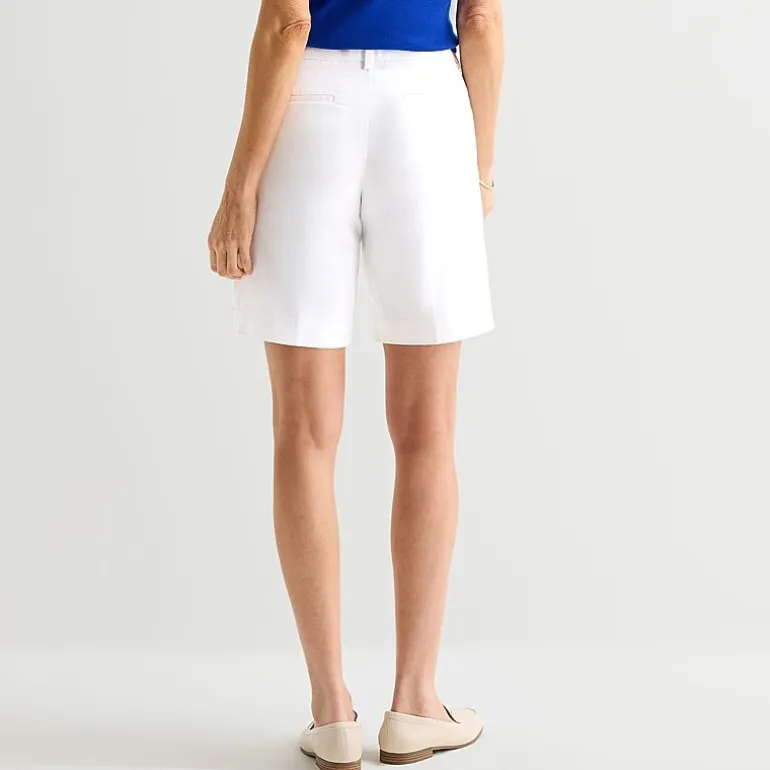 Liz Claiborne Emma Womens 9" Mid Rise Bermuda Short