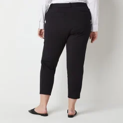 Liz Claiborne Emma Womens Plus Straight Mid Rise Ankle Pant