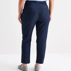 Liz Claiborne Emma Womens Plus Straight Mid Rise Ankle Pant
