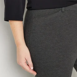 Liz Claiborne Emma Womens Plus Straight Mid Rise Ankle Pant