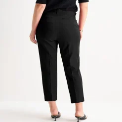 Liz Claiborne Emma Womens Plus Straight Mid Rise Ankle Pant