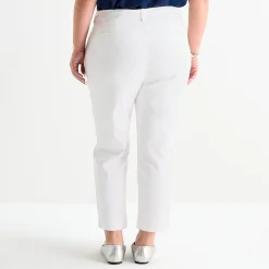 Liz Claiborne Emma Womens Plus Slim Mid Rise Ankle Pant