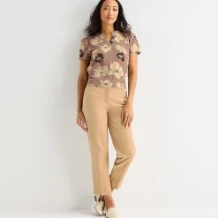 Liz Claiborne Emma Womens Slim Mid Rise Ankle Pant