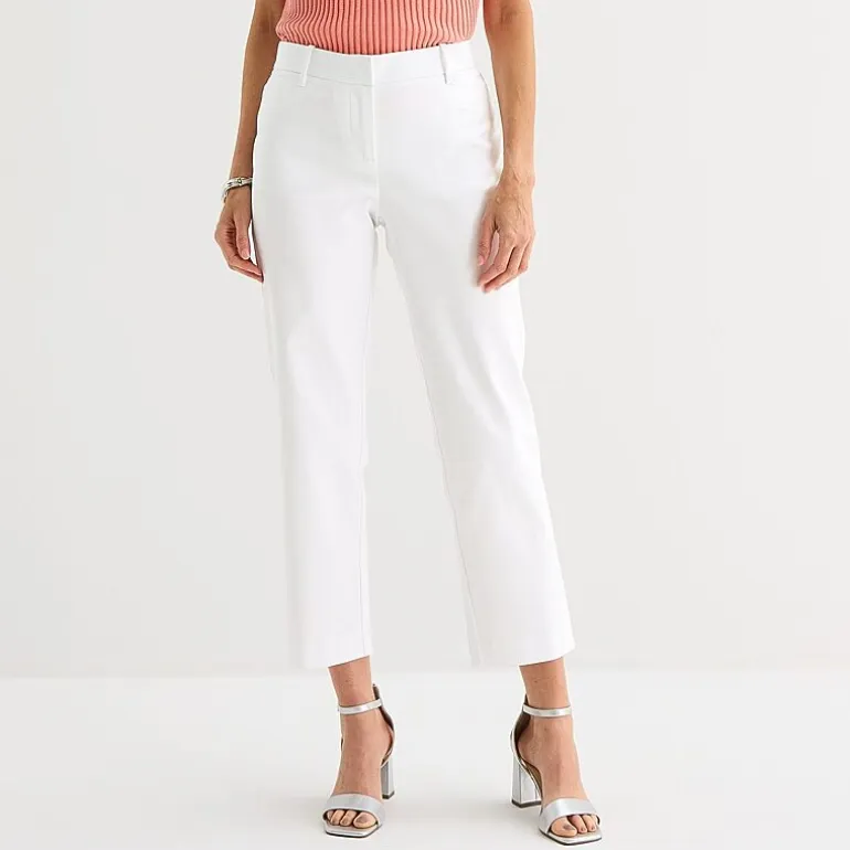 Liz Claiborne Emma Womens Straight Mid Rise Ankle Pant