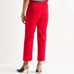 Liz Claiborne Emma Womens Straight Mid Rise Ankle Pant