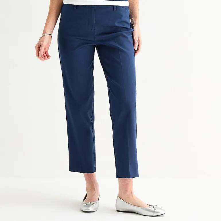Liz Claiborne Emma Womens Straight Mid Rise Ankle Pant