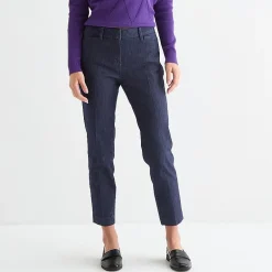 Liz Claiborne Emma Womens Stretch Fabric Ankle Mid Rise Ankle Pant