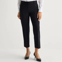 Liz Claiborne Emma Womens Straight Mid Rise Ankle Pant